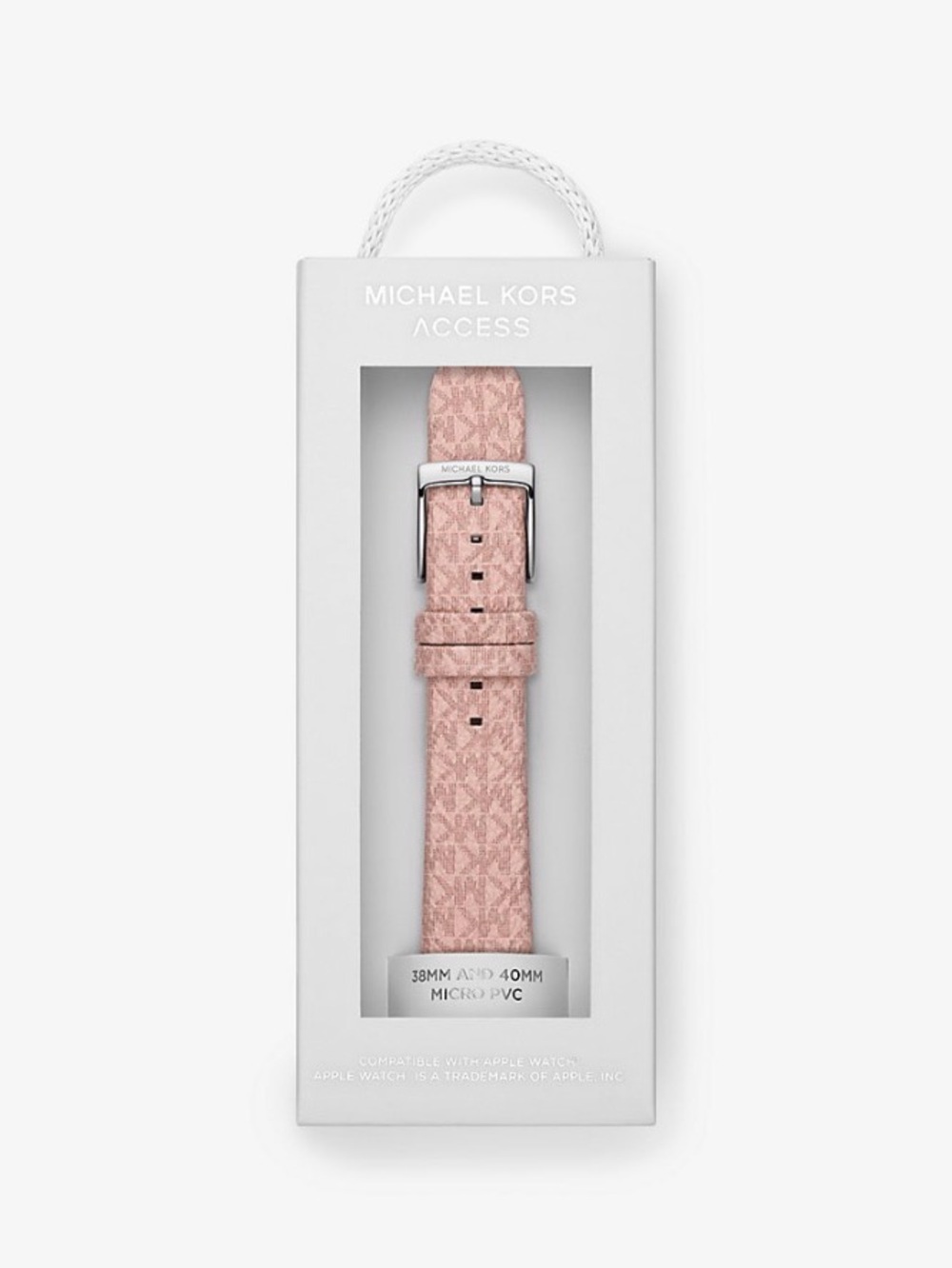 Michael Kors Pink Signature Leather Apple Watch Band 38-40 mm